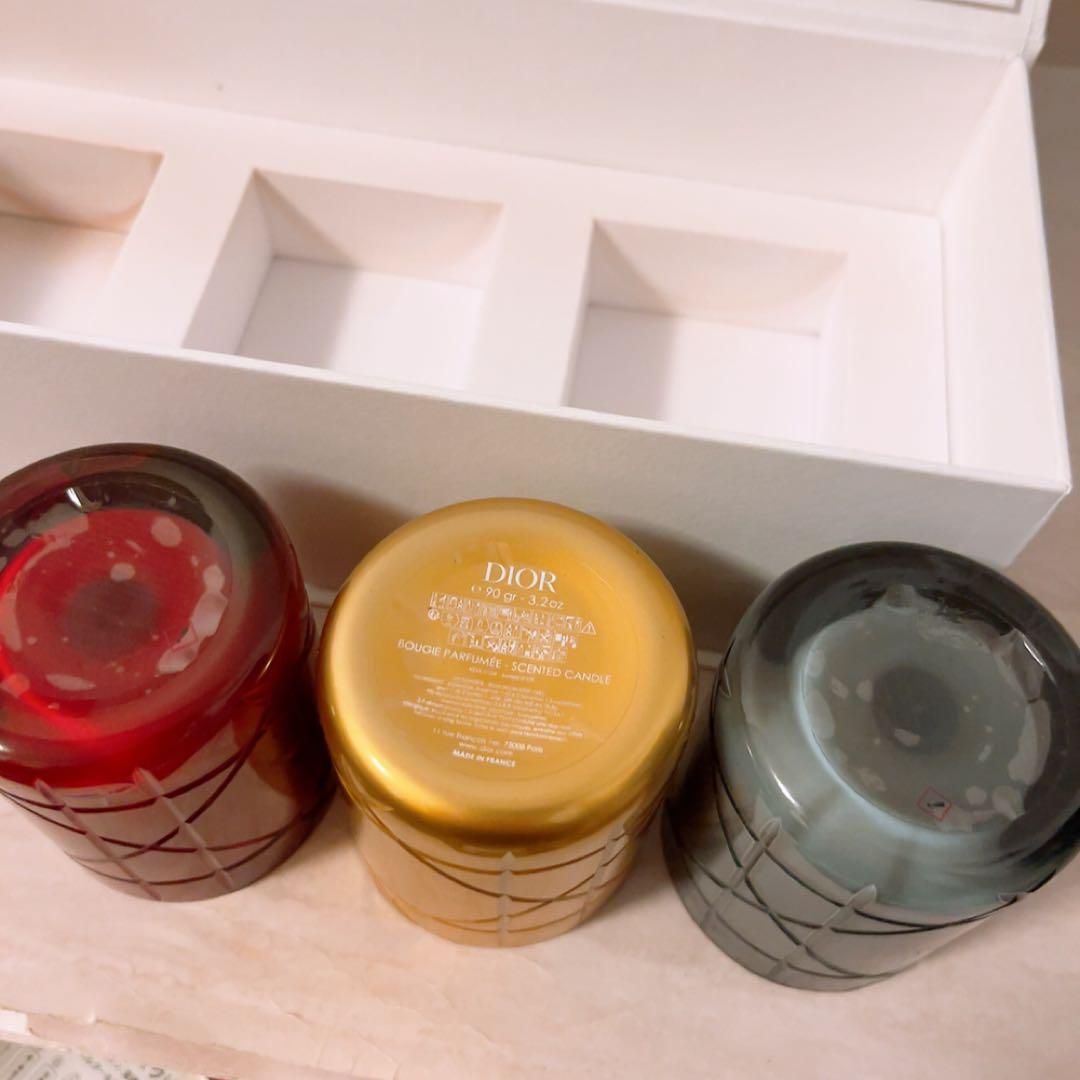 ☆未使用☆Christian Dior ミニアロマキャンドル 90g 3点
