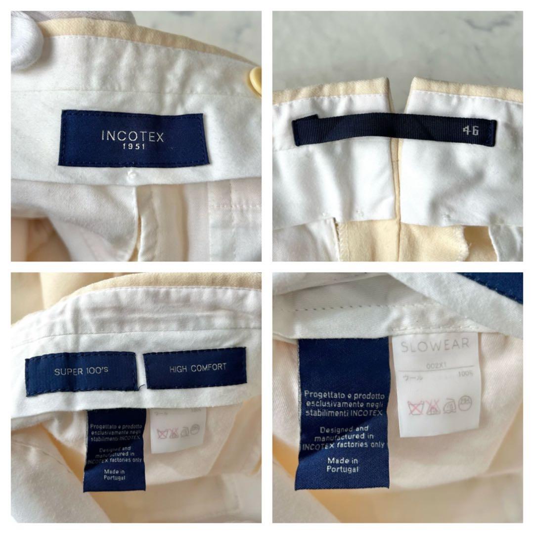 希少カラー✨　インコテックス　スラックス　フランネル　SUPER100s　46