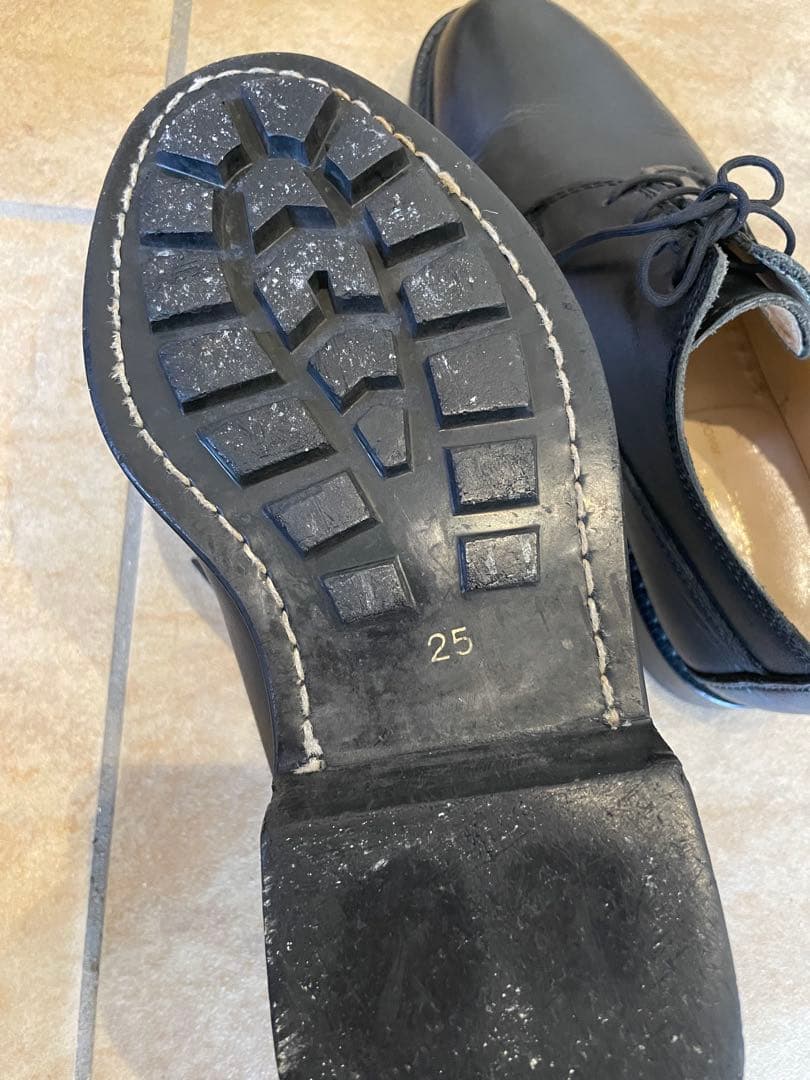 COMME des GARCONS HOMME プレーントゥ　25 黒