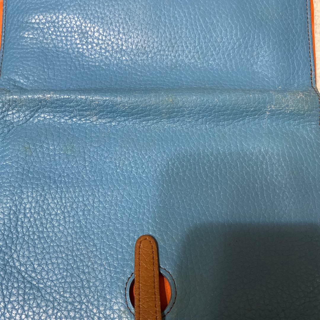 最終値引 HERMÈS (エルメス)ドゴン水色 レザー 長財布 箱付き