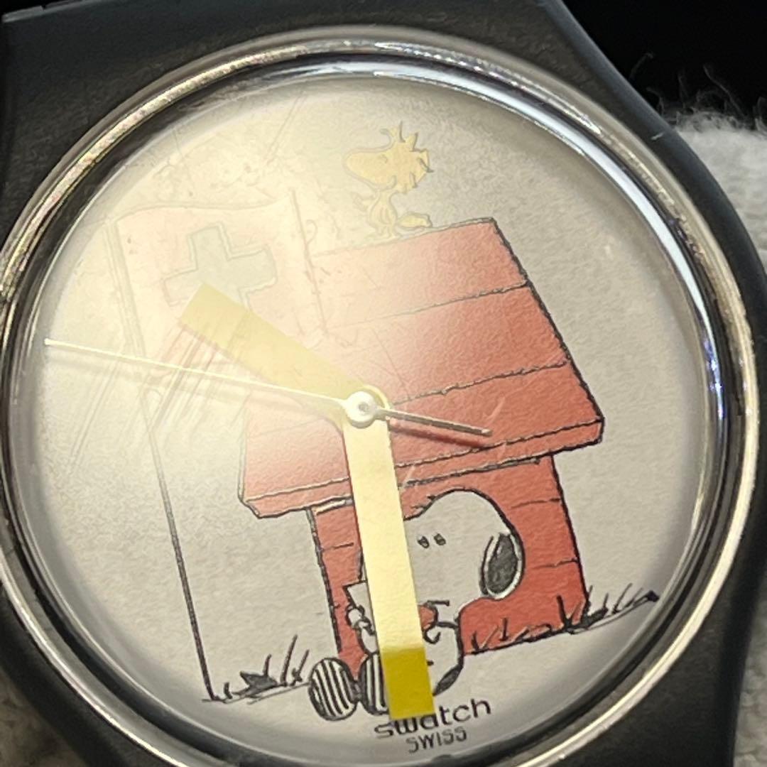 【希少】PEANUTS スヌーピー swatch 腕時計　アナログ時計　コラボ