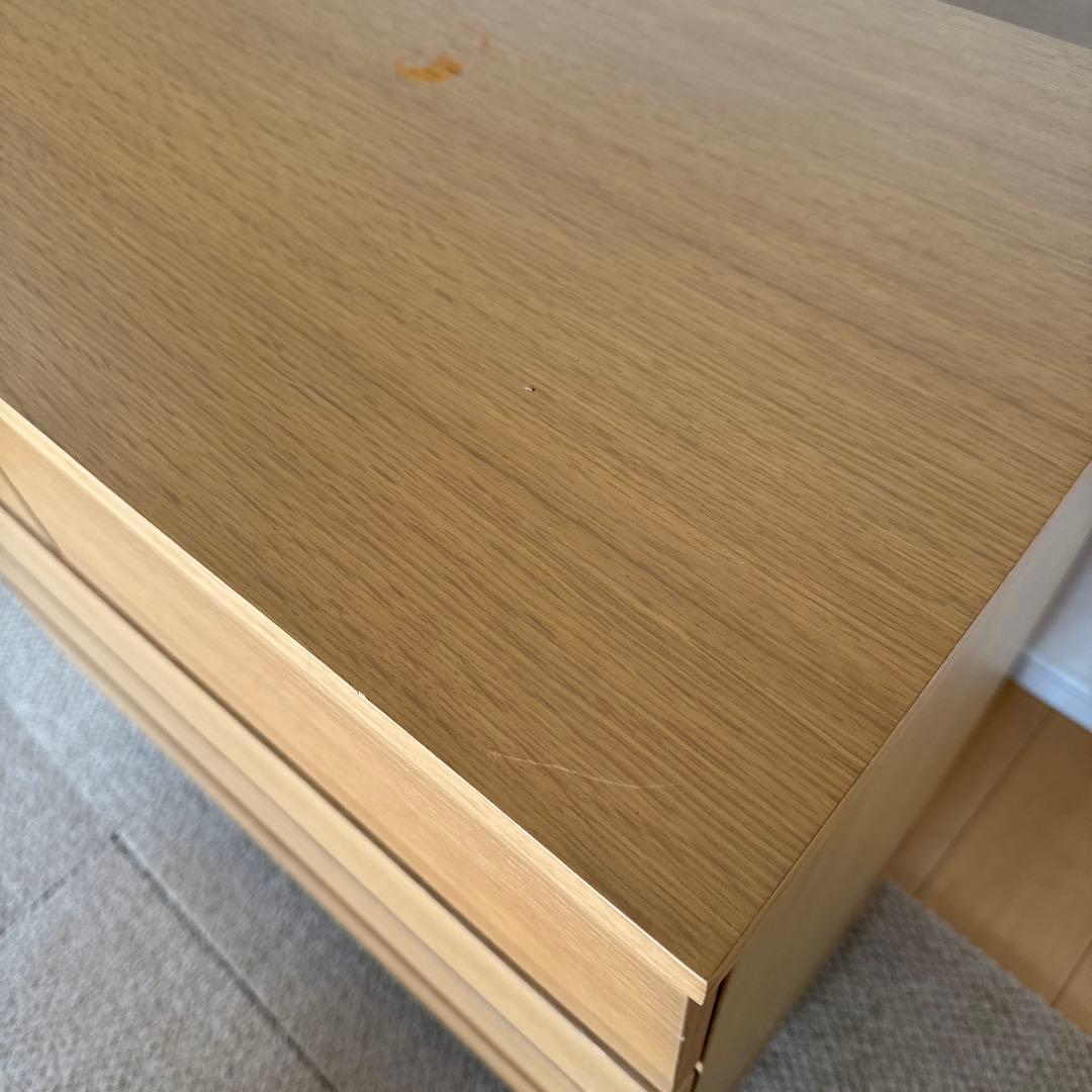無印良品　収納チェスト　オーク材