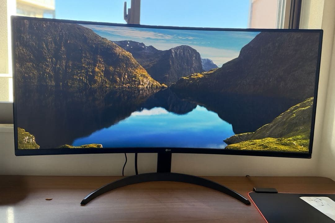 LG 34WP60C-B 34インチ 曲面ウルトラワイドモニター