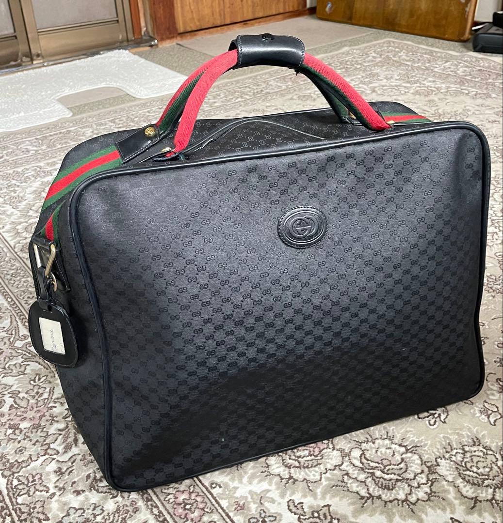 GUCCI ハンドバッグ 黒 ヴィンテージ