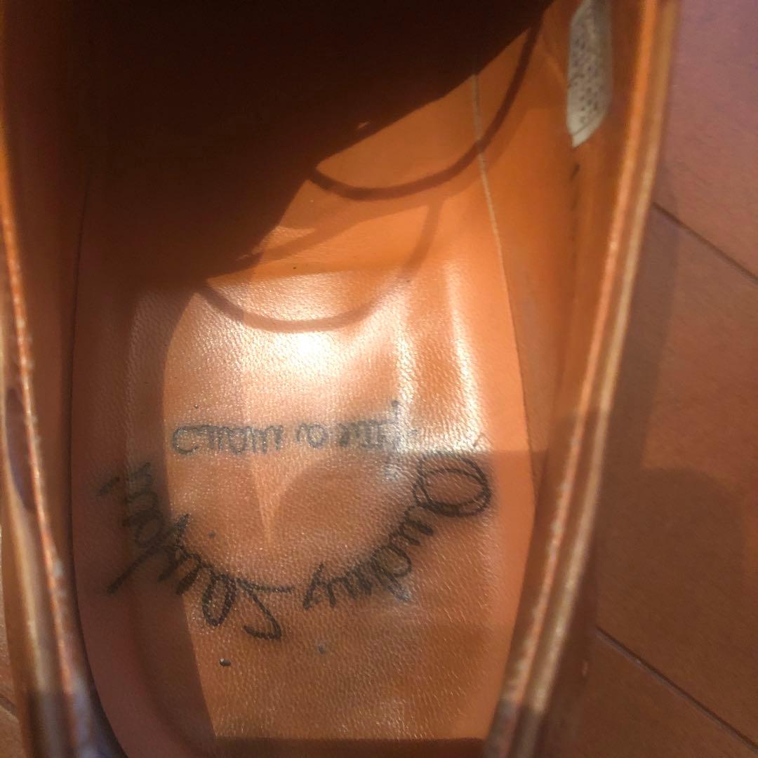 サントーニ　Santoni /ドレスシューズ 71/2【ライトブラウン】