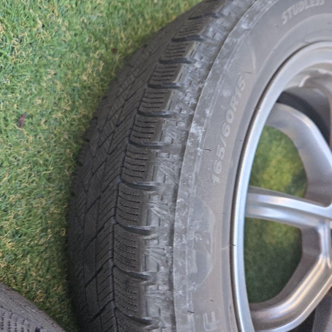 ナット付き！ ハスラー等 スタッドレス VRX3 15インチ ホイール4本セット