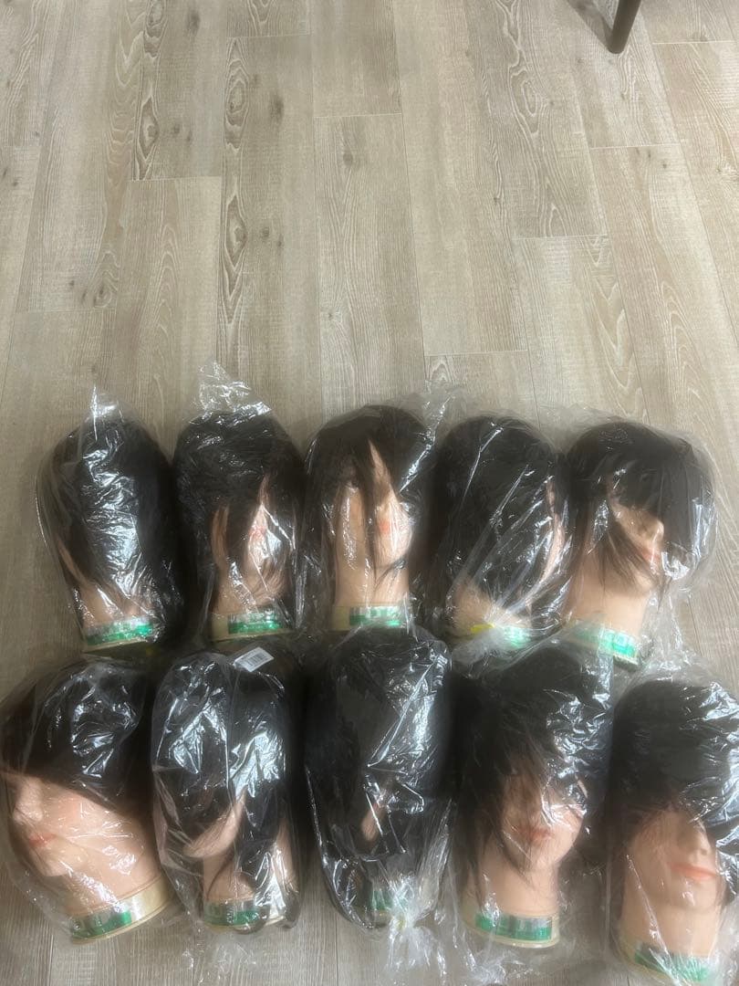 カットウィッグ(練習用)10体