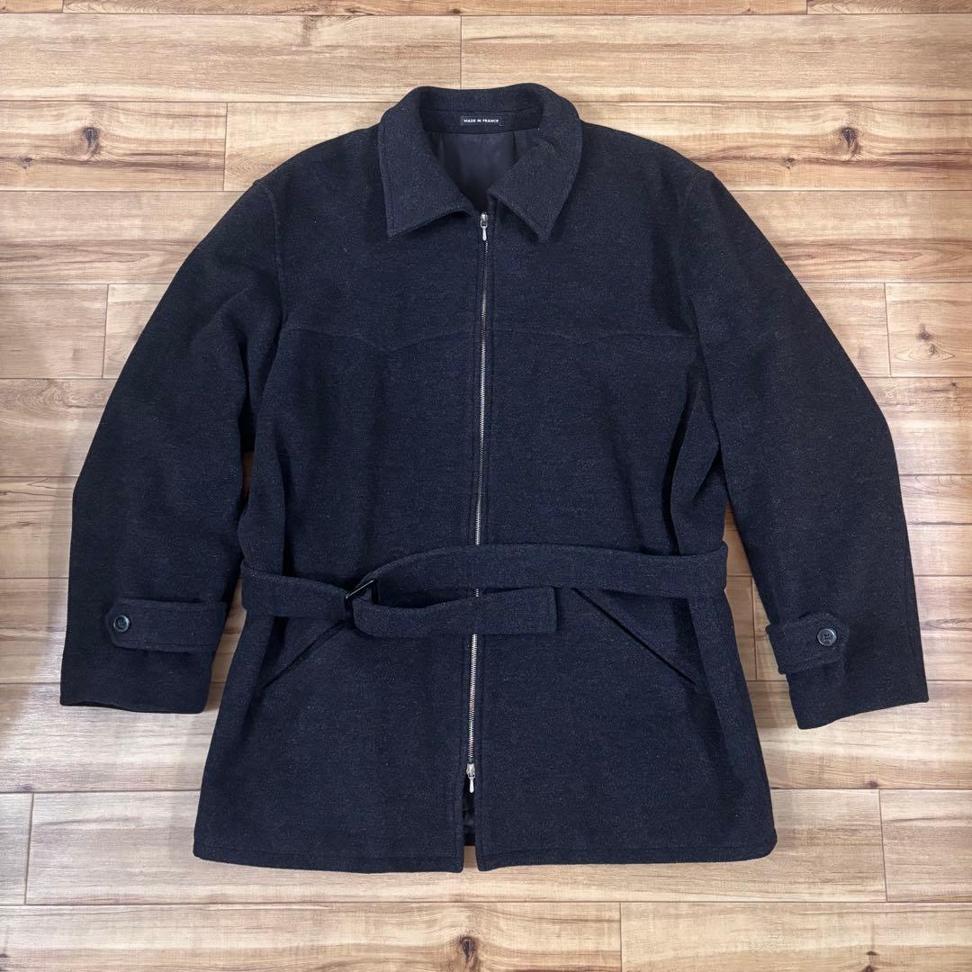 90s フランス製【Agnes b.】ウールコート ririジップ