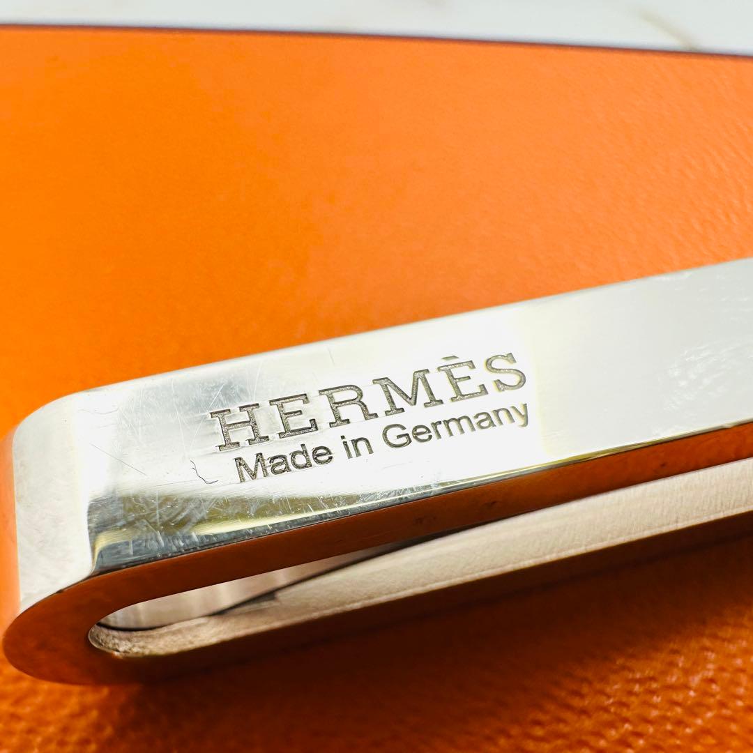 HERMES　エルメス　ロゴ刻印　シルバー　ネクタイピン　タイピン　Ag925