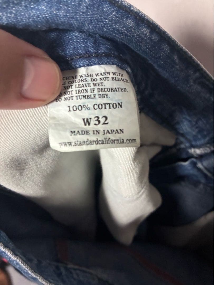 スタンダードカリフォルニア ペインターパンツ デニム ダメージリペア加工 W32