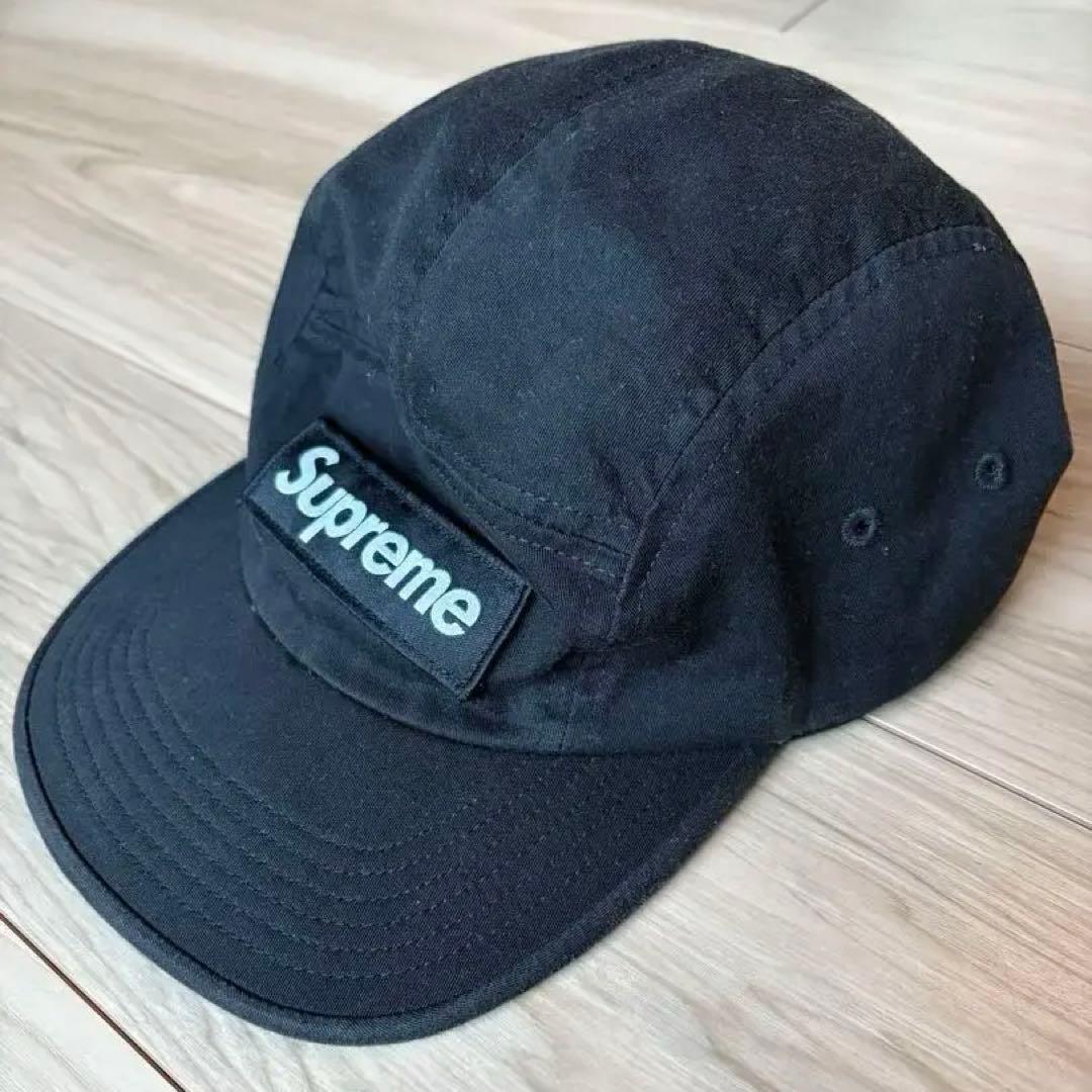 supreme 黒　ブラック　Black キャップ　帽子