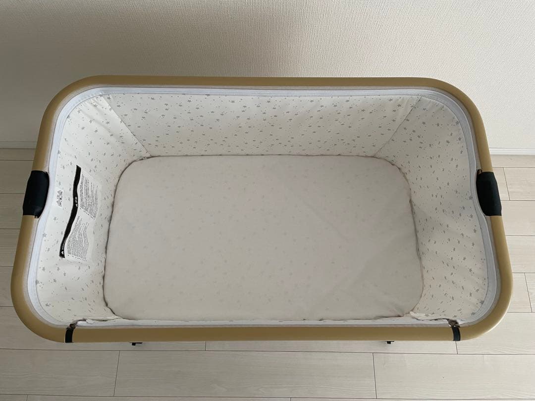 【美品】ベビーベッドHZDMJ ベージュ 2024年購入4ヶ月使用