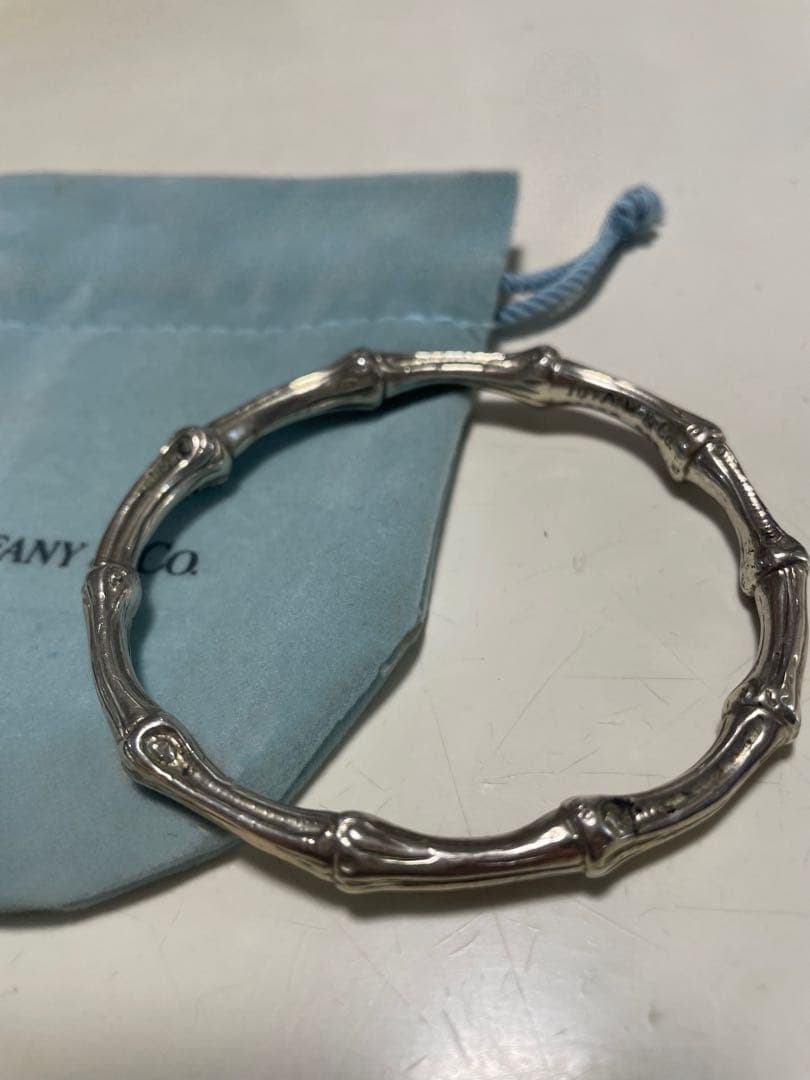 希少　オールド　ティファニー　1996 バンブー　バングル　925
