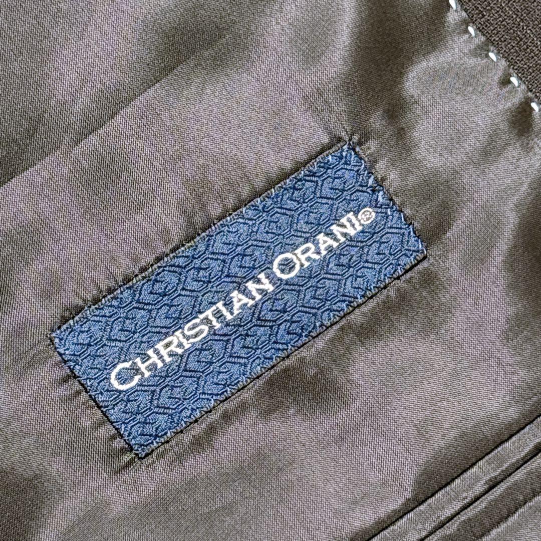 【極美品⭐️AB8⭐️希少】クリスチャンオラーニ　ビジネススーツセットアップ　黒