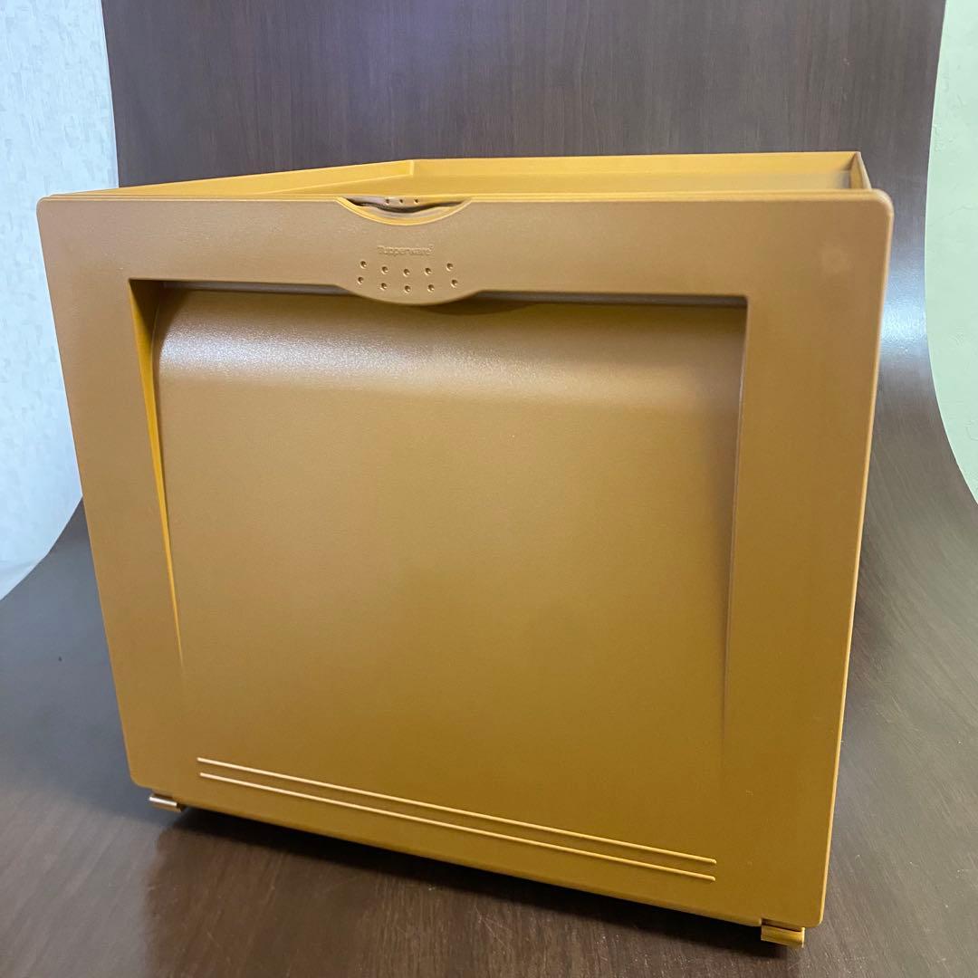 新品　タッパーウェア　スーパーチェストミニディープ　セピア