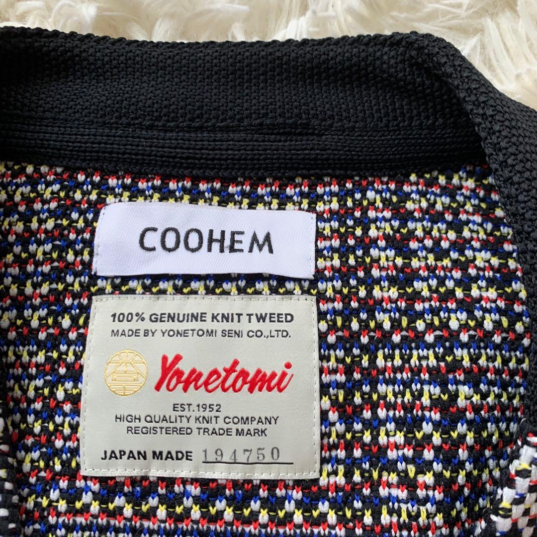 未使用に近い　COOHEM カーディガン　ジャケット米富　メンズ　M 日本製