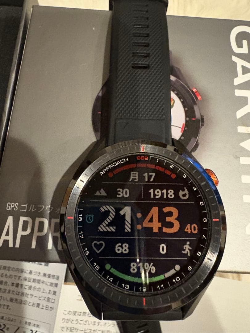 GARMIN Approach S62 GPSゴルフウォッチ