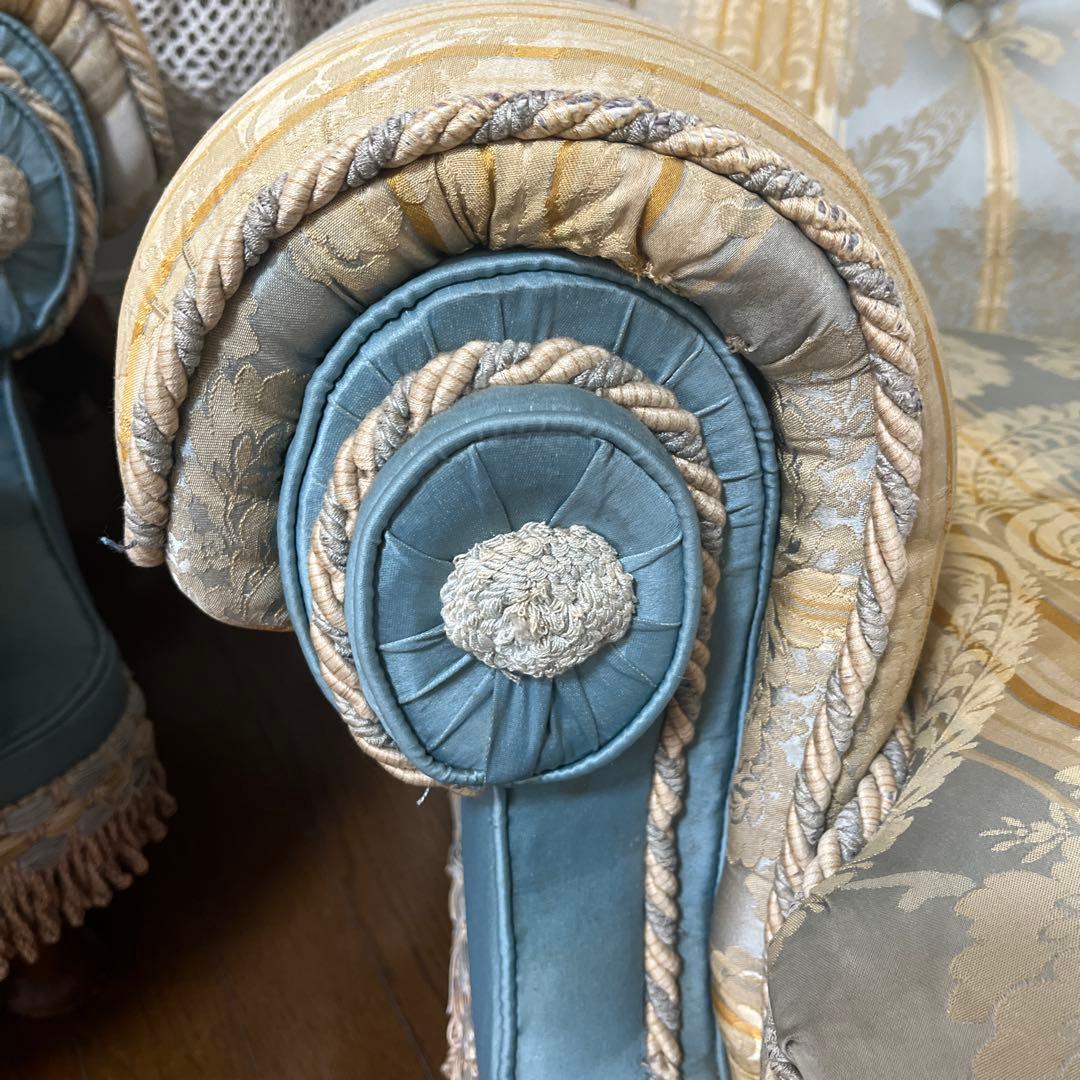 maron❣️ロココ調家具 2Pエレガント 右 1人掛ソファー アームチェア