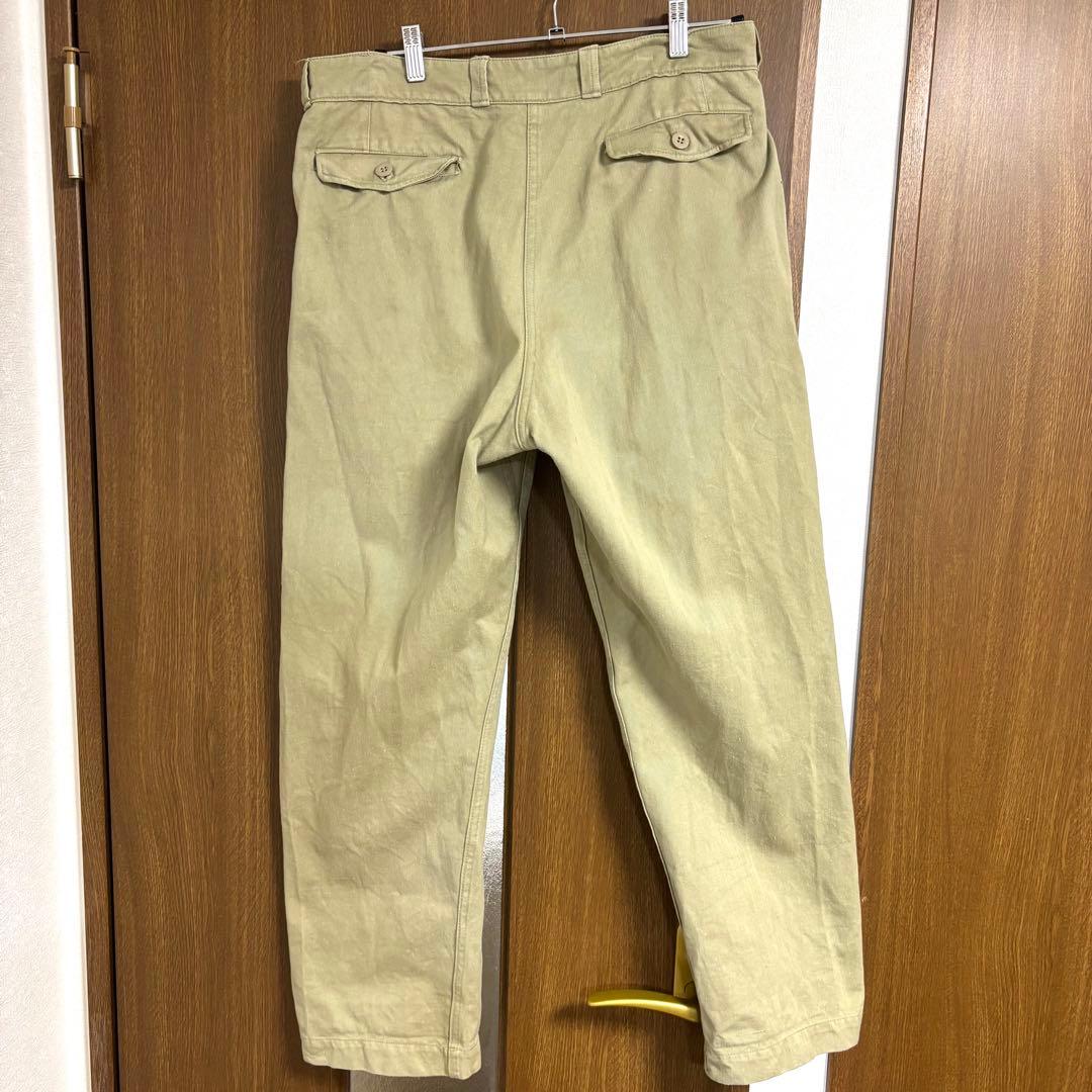 【ビンテージ】フランス軍 french army M52 パンツ チノ　実物