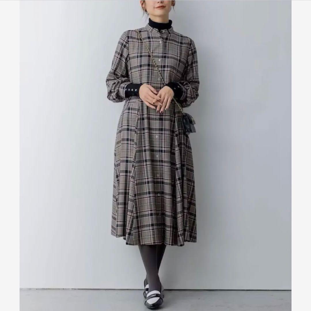 大きいサイズ＊組曲 附属リボンアレンジ Ａライン ワンピース＊２３区ICB自由区