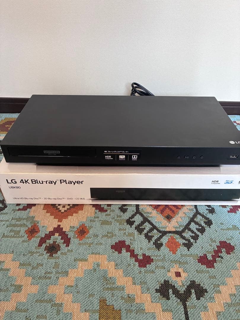 ⭐️値下⭐️ほぼ新品。 LG 4K Ultra HD ブルーレイプレーヤーUBK80