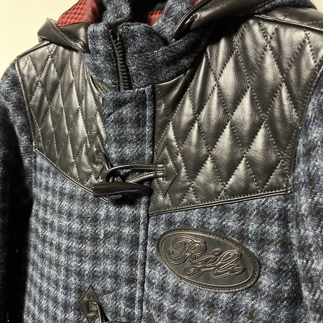 【美品】フラットヘッド／R.J.B × ハリス・ツイードキルティングコート