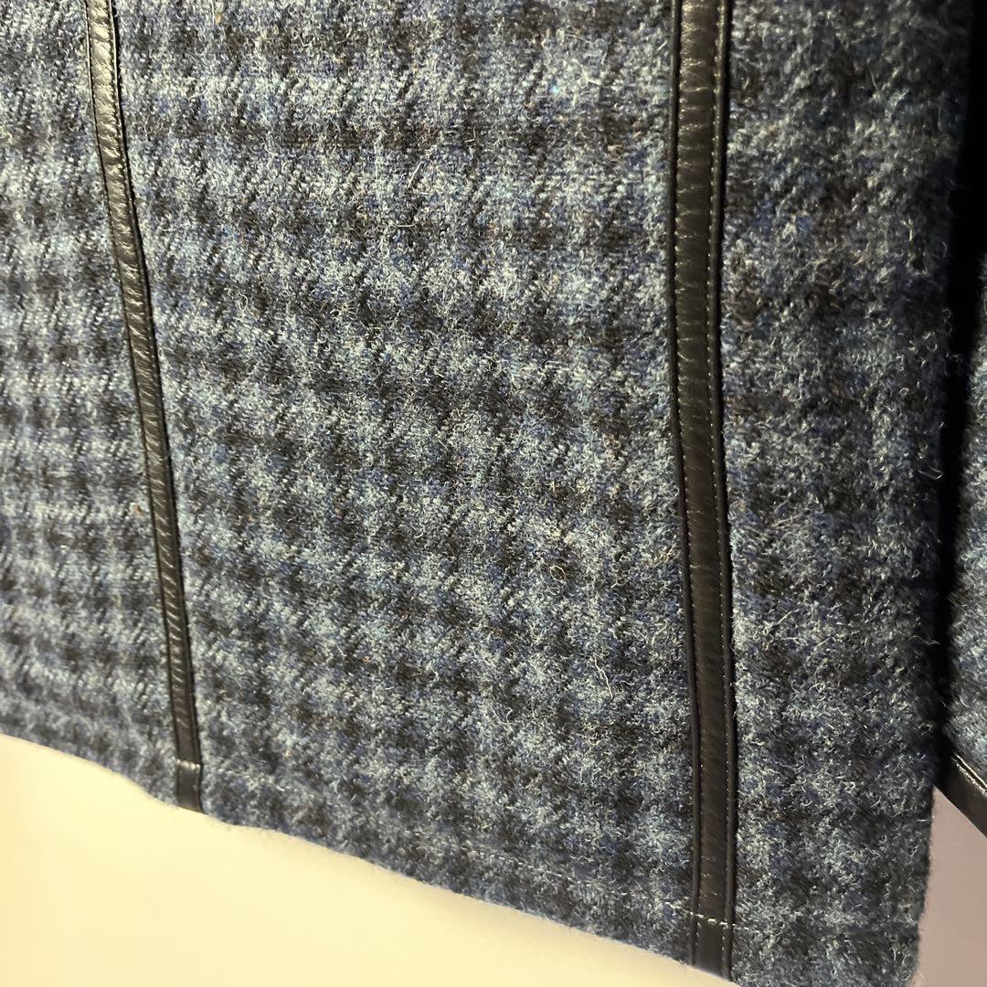 【美品】フラットヘッド／R.J.B × ハリス・ツイードキルティングコート