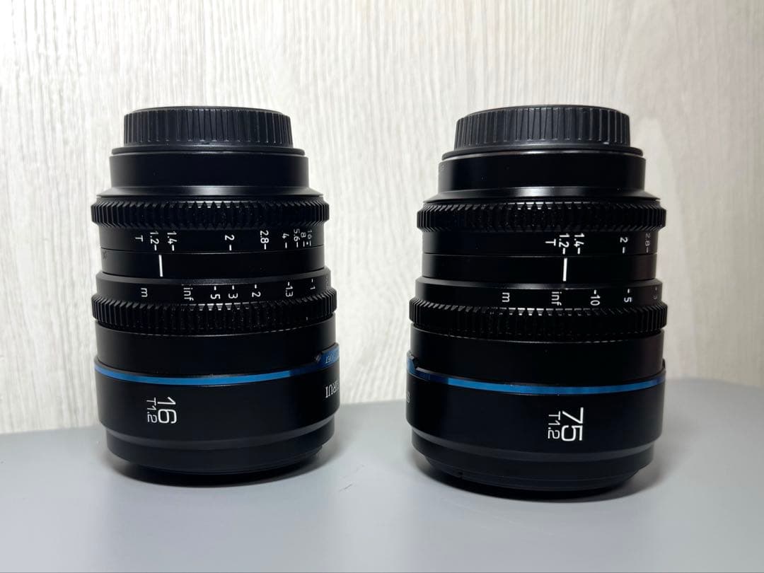 SIRUI Night Walker Ꭲ1.2 16mm&75mmセット