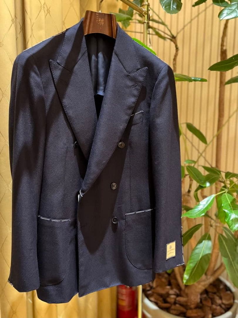 BEAMS F / ホップサック ダブルブレスト ジャケット