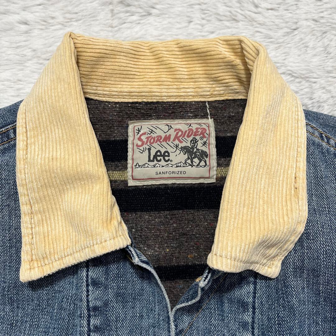 Lee リー　ストームライダー　コーデュロイ襟　裏ボア仕様　デニムジャケット