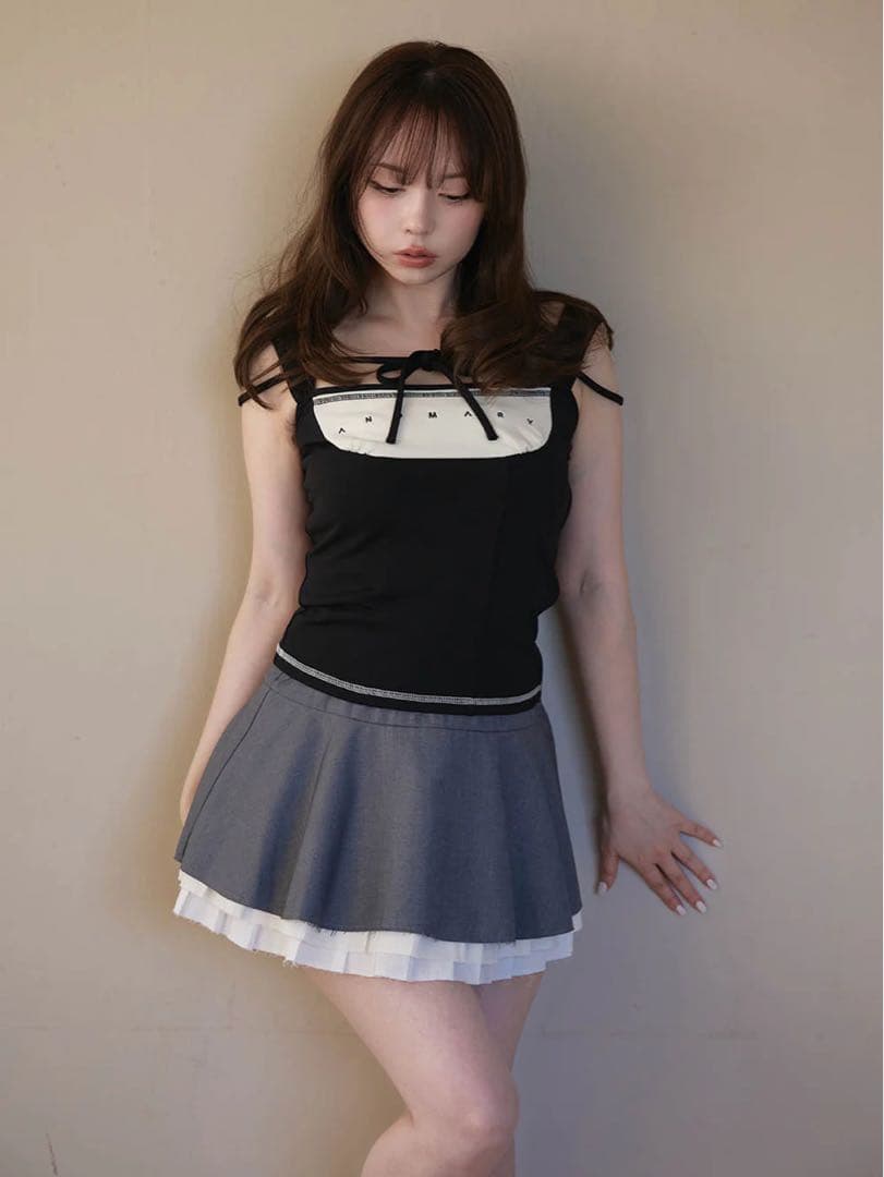 スカート andmary Chuchu flare mini skirt