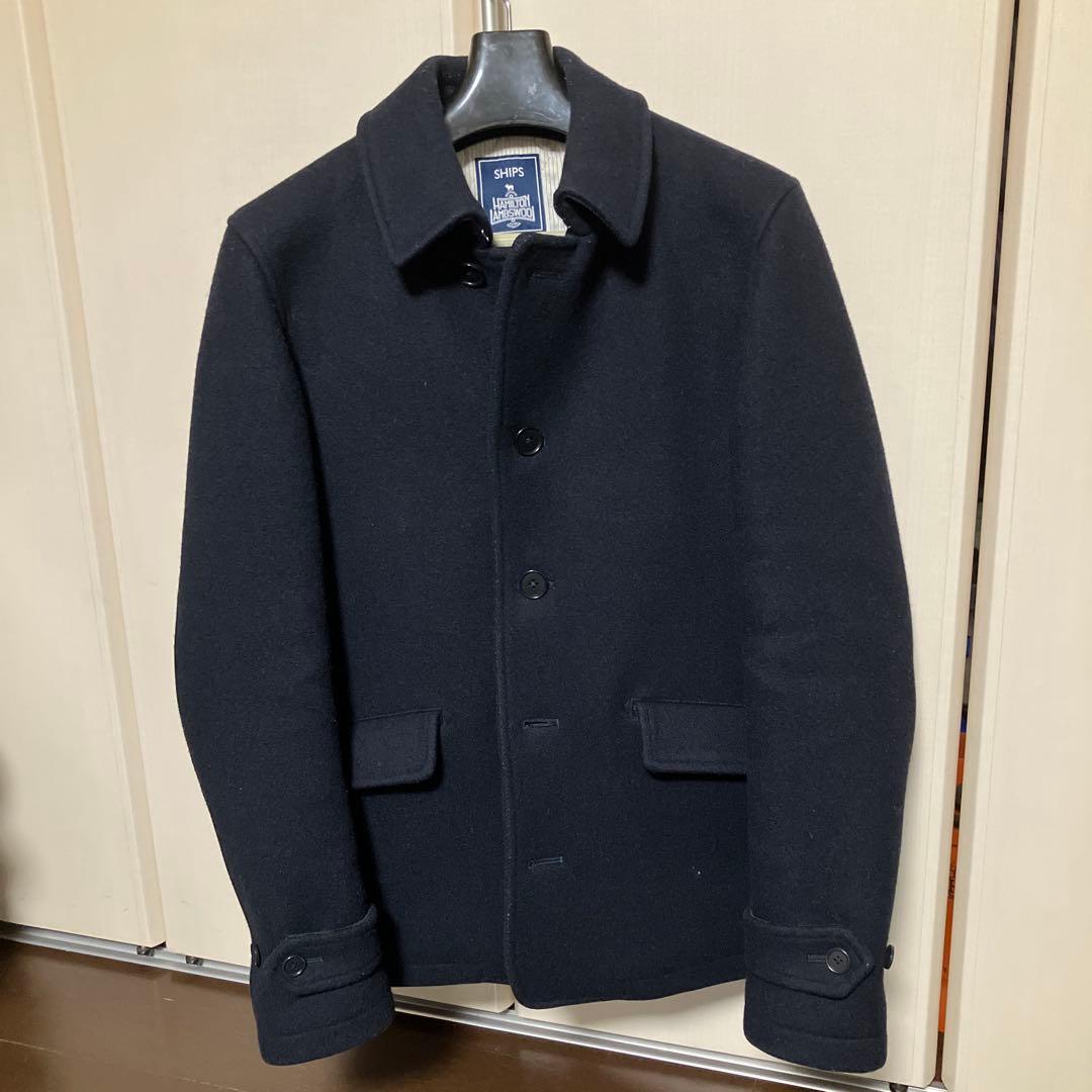 SHIPS ハミルトンラムズウール ピーコート　M 【美品】