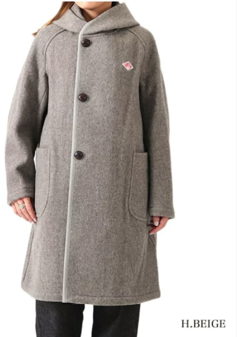 【新品タグ付き】DANTONダントン ウールモッサフードコート