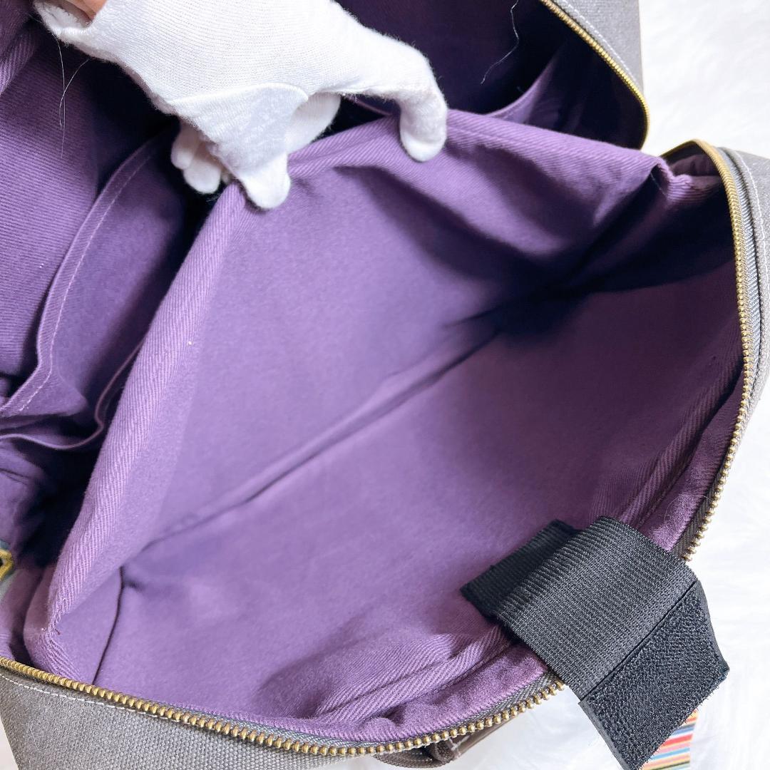 ポールスミス　2way　ボストン　ショルダー　ミニクーパー　マルチストライプ