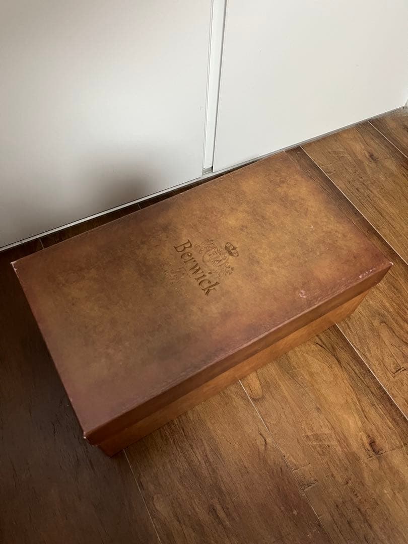 【未使用】Berwickバーガンディ　コードバン　ドレスシューズ