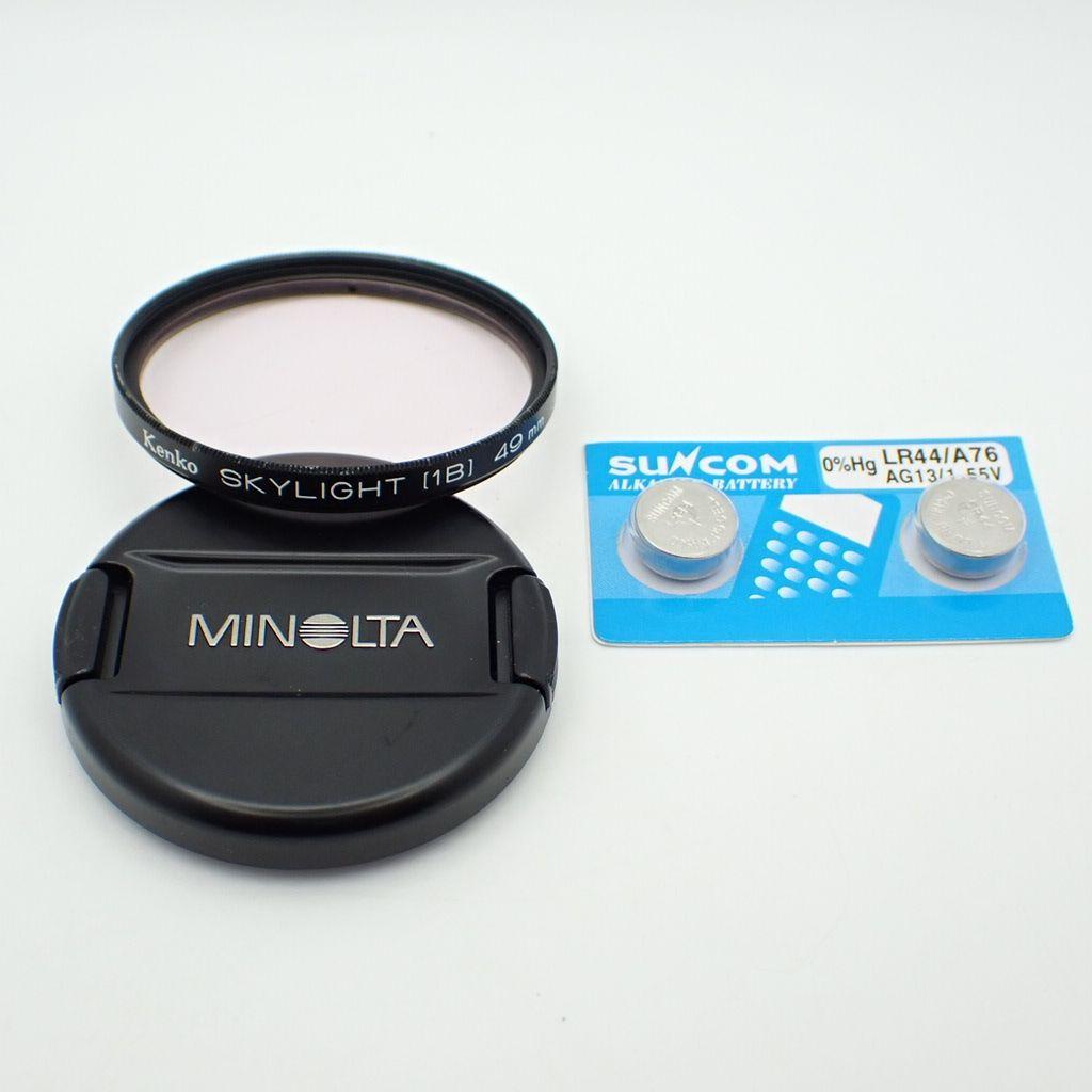 【動作確認済】MINOLTA X-700＆MD 50mm f1.7 新品電池付き