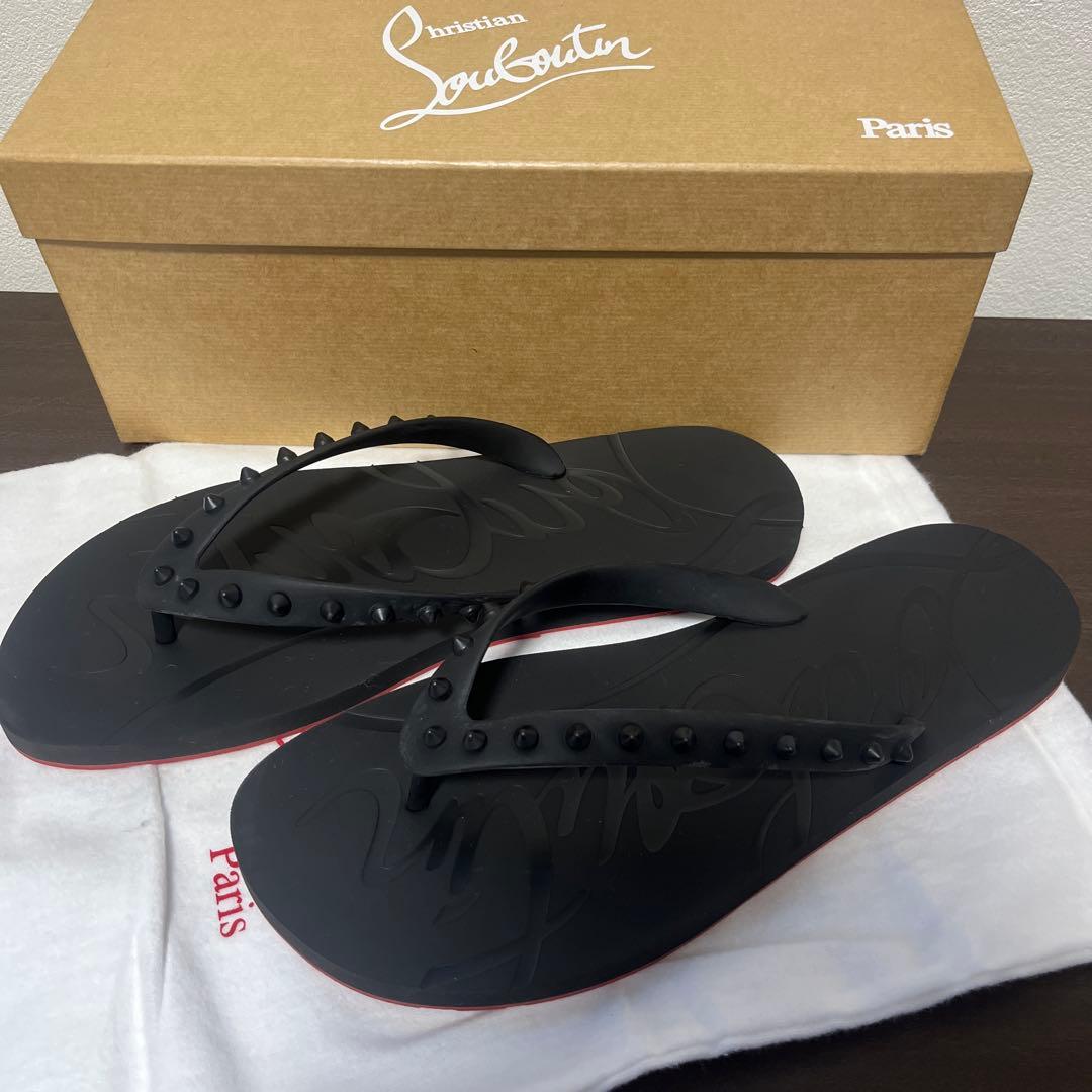 Christian Louboutin ビーチサンダル ブラック