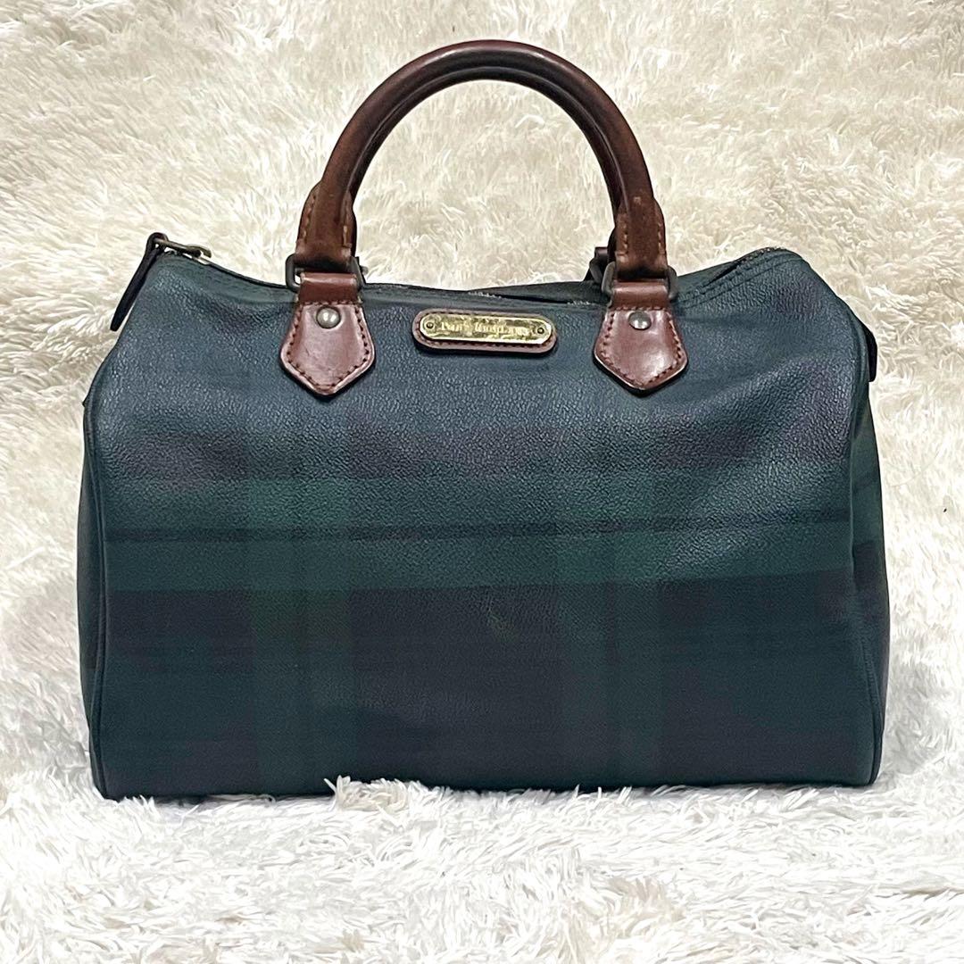 美品 Ralph Lauren ミニボストンバッグ ブラックウォッチ