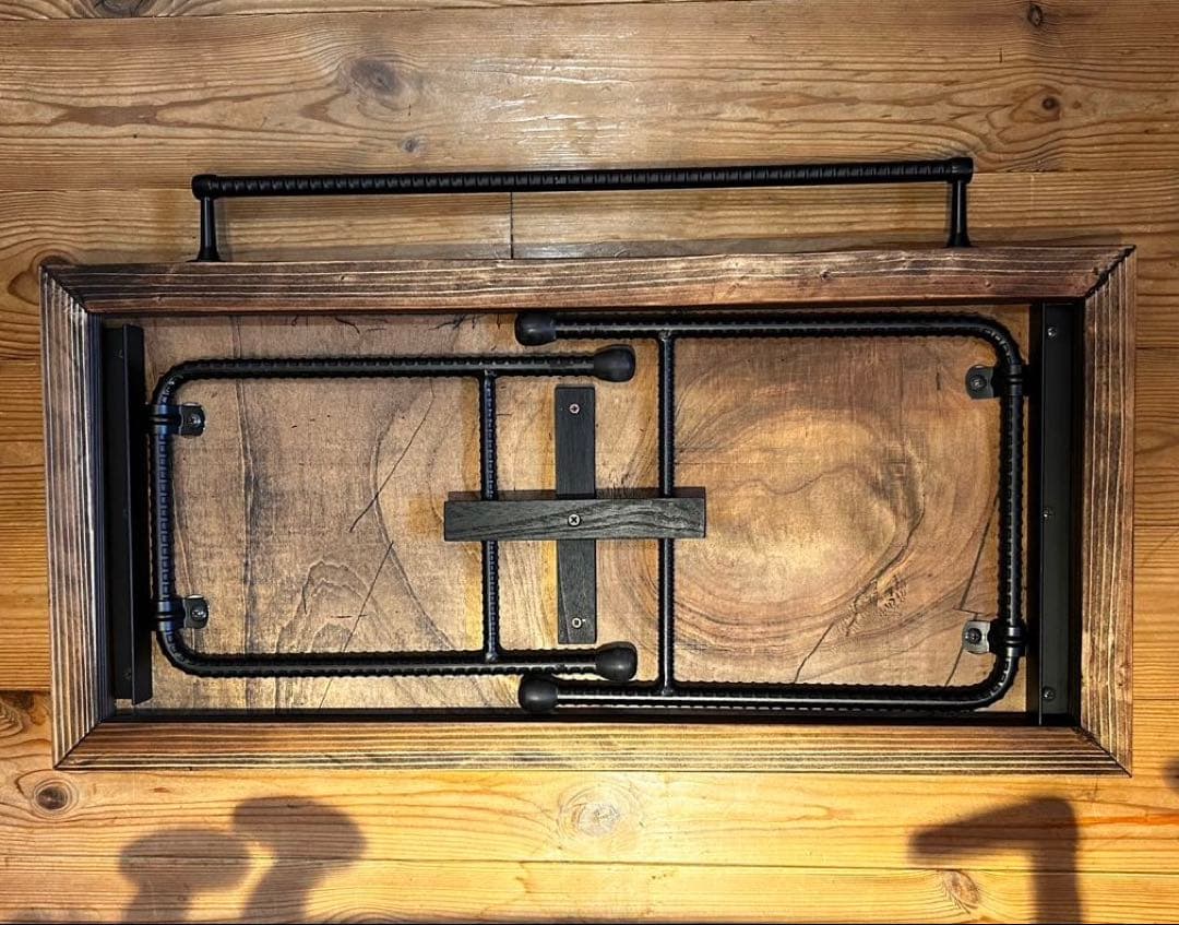 No.10 ソロテーブル ハンガー付　ディスプレイ棚 オルテガテーブル