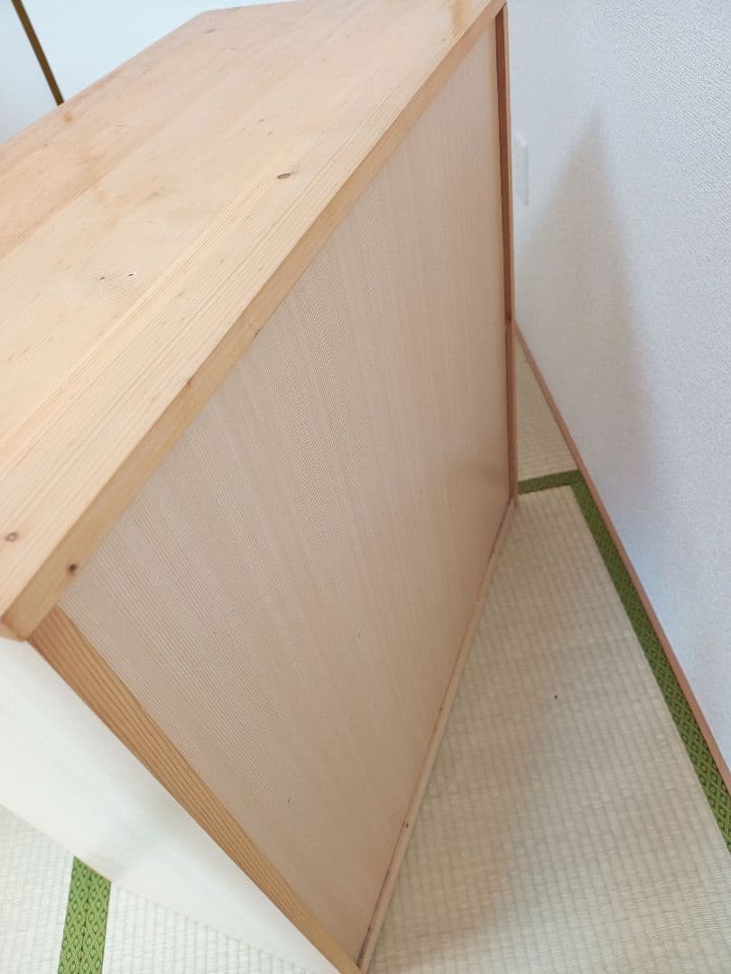 無印良品　パイン材　チェスト　4段　ワイド　廃盤品