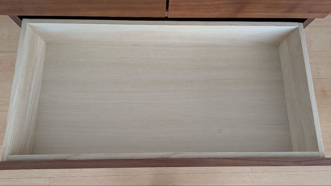 【美品】無印良品　木製チェスト4段　ウォールナット