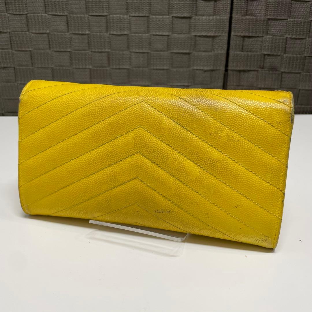 み*き様 SAINT LAURENT カサンドラ　YSL イエロー キルティング