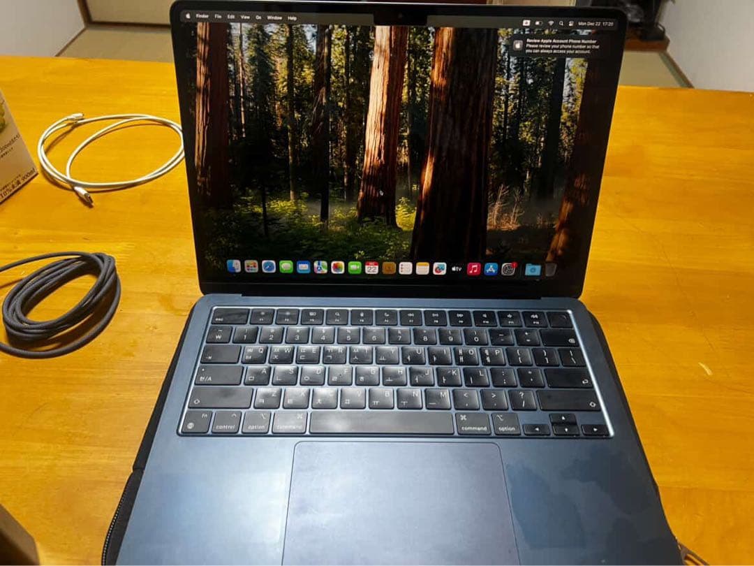 MacBook Air M 2本体 高解像度ディスプレイ