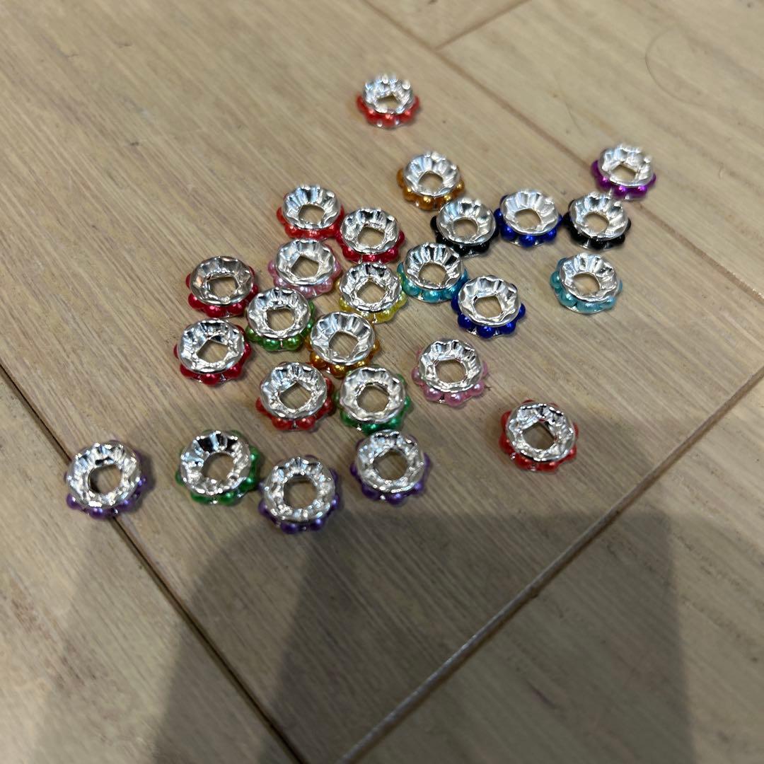 うみ　ボールペンデコ用　ロンデル25個セット