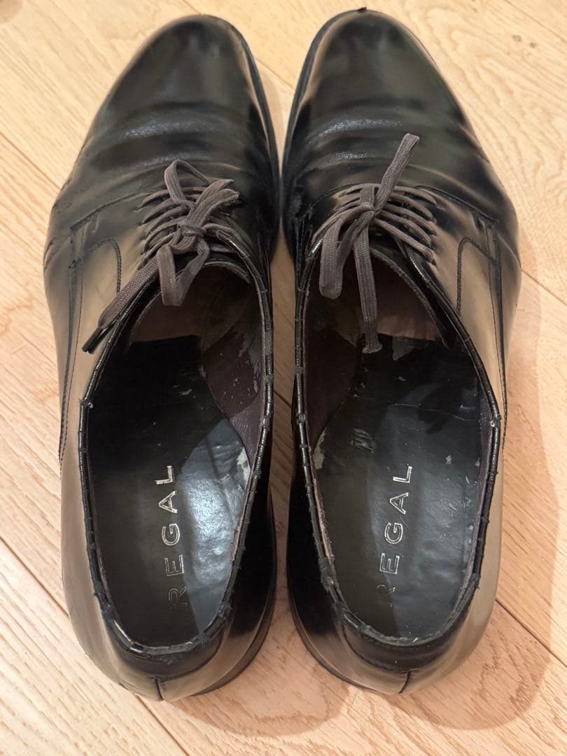 REGAL ブラックビジネスシューズ 革靴 27cm 高級ライン