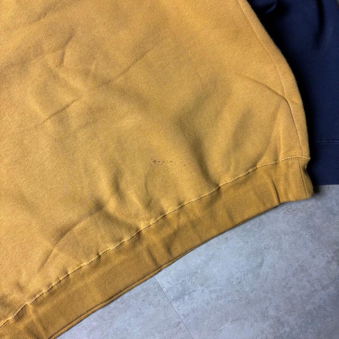 90s Old STUSSY 紺タグ ツートーン ラグランスウェット Mサイズ