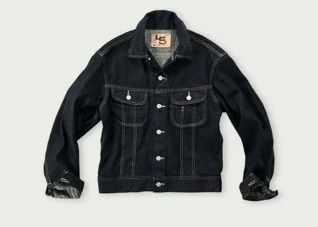 45R ライ麦デニム 908山比古比女ジャケット インディゴ濃　サイズ４