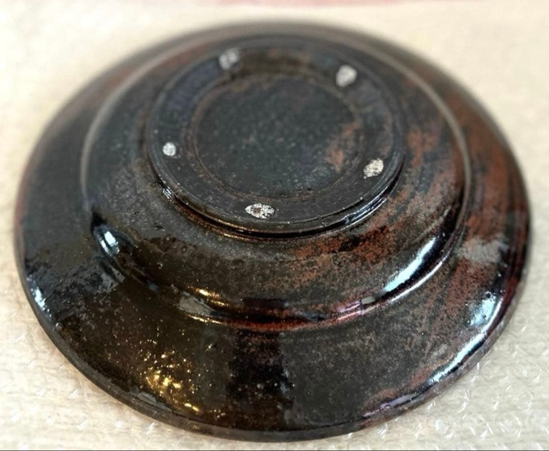 伊藤聡信　色絵　皿　7寸約21.5cm【メルカリ便】新品未使用プレート大皿 レア