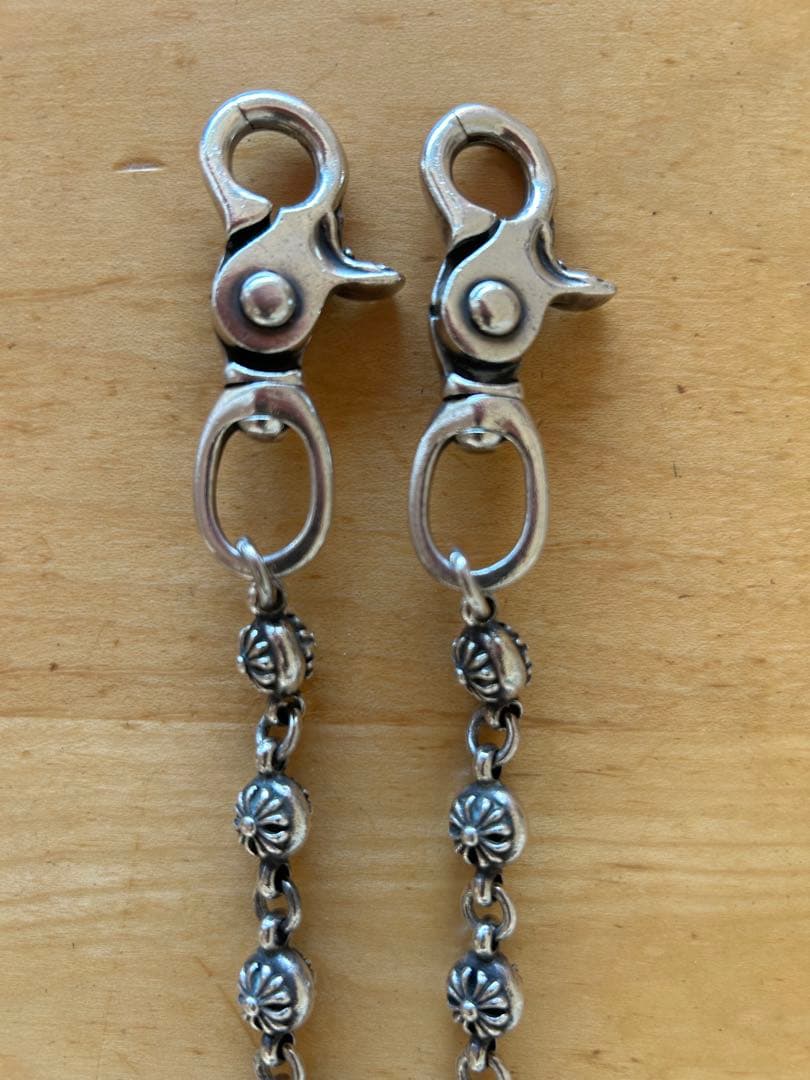 ダブルクリップ シルバーウォレットチェーン