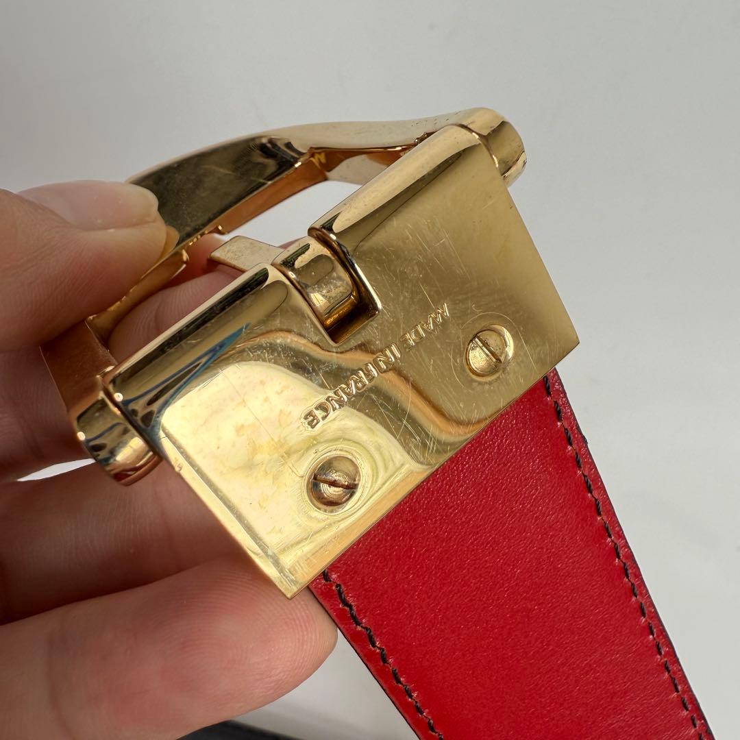 LOUIS VUITTON サンチュールクラシックエピ ベルト レッド C543